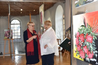 Malwy, róże, fiołki... - Wernisaż wystawy Barbary Harasim